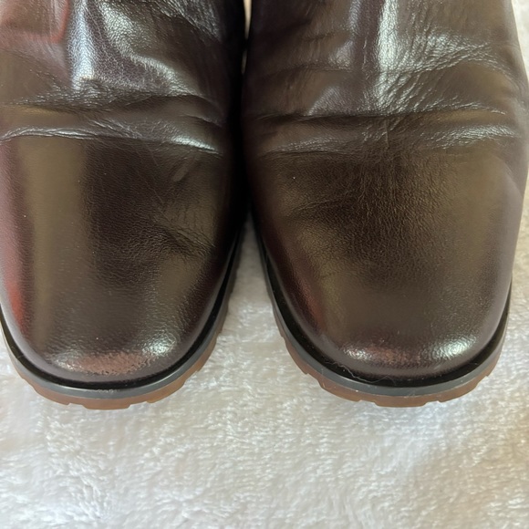 FRENCH CONNECTION Brown Leather Knee High Fashion Boots--6.5--EUC - Picture 9 of 15